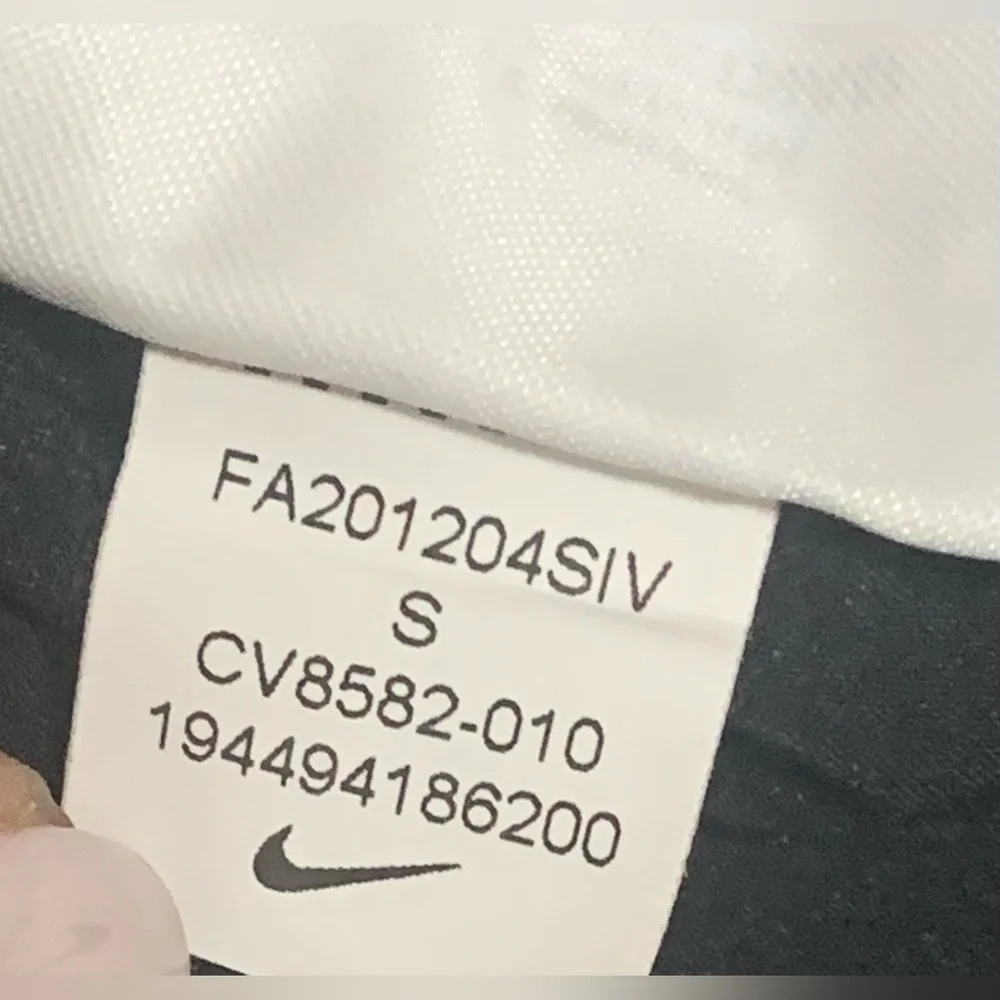 Nike Air Womens Black Satin Crop Zip Up Active Track Jacket NWOT Size Small - Picture 10 of 13